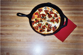 Genie’s recipe for “Crusty Frying-pan Pizza” was a hit!